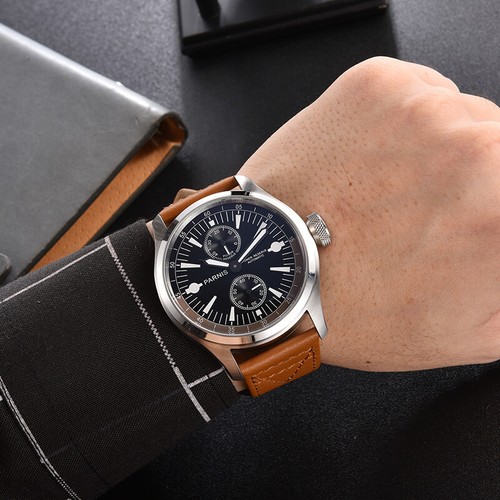 Parnis nero con - 46,5, mm