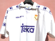 MAGLIA SHIRT CAMISETA CALCIO REAL MADRID TEKA VINTAGE TG L