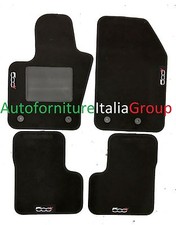 Tappetini auto in moquette su misura 4 loghi 4 fix per 500X 2014>