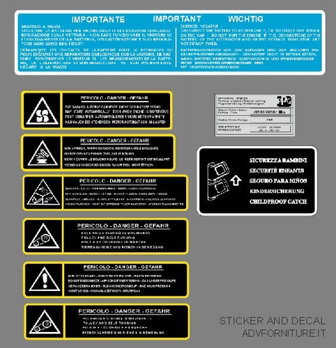 Adesivi sticker motore lancia - adesivi,