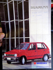 DEPLIANT VINTAGE AUTOMOBILE - SUZUKI MARUTI -