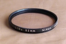 Filtro 52mm Nikon l1bc l1b protezione rivestita nc usato per obiettivo Nikkor