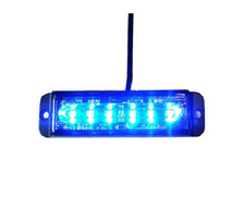 Luce strobo 6 Led blu - 11W -