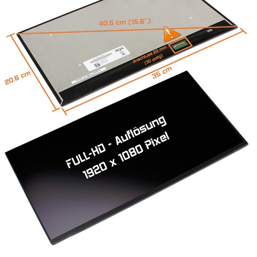 Display led opaco - 15,6", per