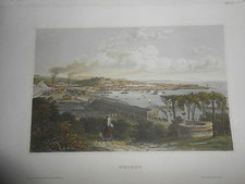 1850 INCISIONE A BULINO VEDUTA