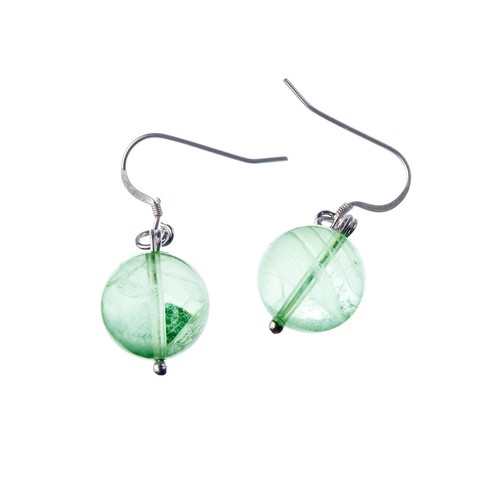 Orecchini sfere fluorite - sfere, di