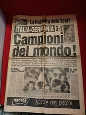 Giornale La Gazzetta Dello Sport 12 Luglio 1982 Spagna 82 Campione Mondo Italia