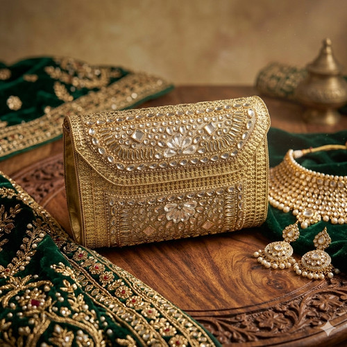 Pochette sposa kundan - pochette, da