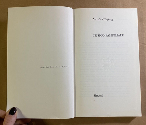 Natalia ginzburg lessico - -,