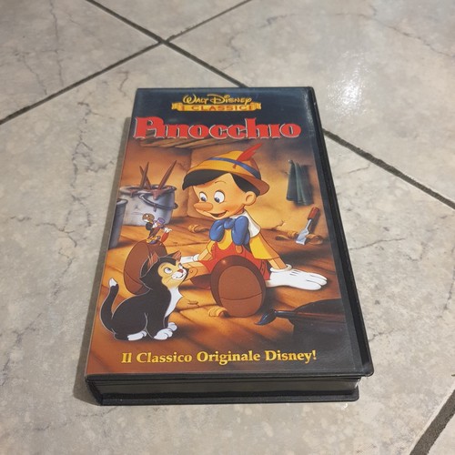 Vhs pinocchio walt disney - vhs, 1997