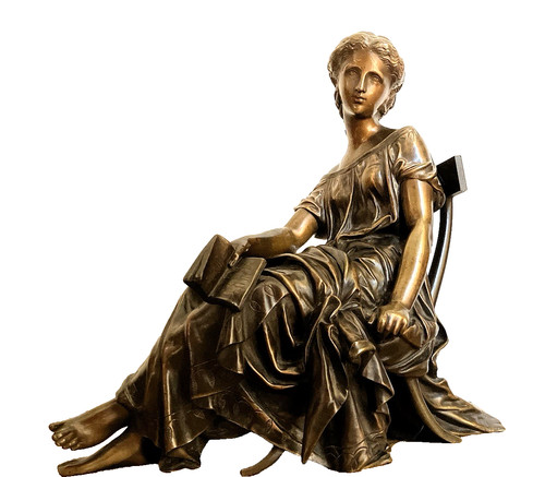 Lettrice antica scultura - lettrice,