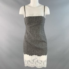 Abito In Tweed Grigio Bianco