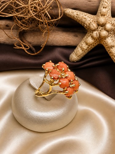 Anello corallo rosso - anello,