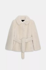 ZARA FAUX FUR BELTED COAT ZW
