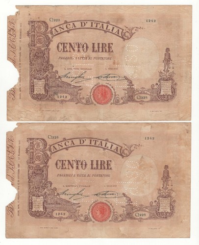 Falso epoca 100 lire matrice - 100,