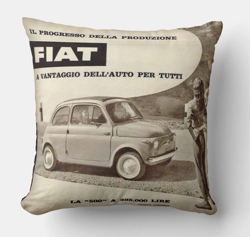 Cuscino 40x40 tributo fiat 500 - 40x40,