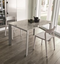 Tavolo allungabile Gres Porcellanato o Vetro o Laminato  SATURNO 160cm