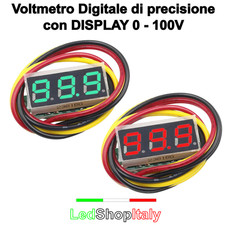 Voltmetro digitale Livello Batteria da pannello con Display di Precisione
