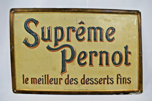 Ancienne tole publicitaire - ancienne,