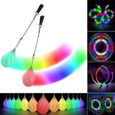 2 LED Poi Palle da Giocoliere Migliorati Bolas Luminose Poi Migliorati per