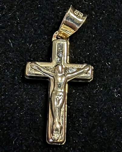 Ciondolo crocifisso oro 10 - ciondolo,