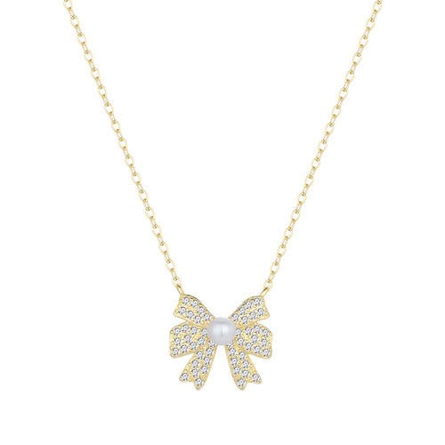 Collana donna argento dorato - collana,