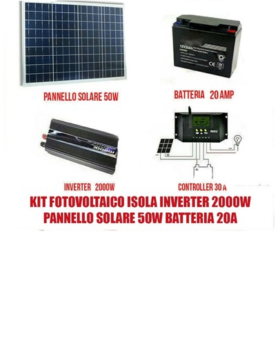 Kit fotovoltaico isola - fotovoltaico,