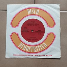 Disco Dimostrativo  EP  7"  33
