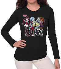 MONSTER HIGH BAMBOLE SCUOLA PER MOSTRI T-SHIRT CARTONI ANIMATI TUTTE LE TAGLIE