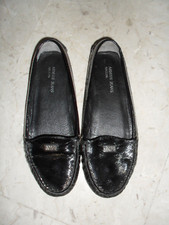 SCARPE ARMANI JEANS MOCASSINO IN VERA PELLE DI VERNICE CON LOGO   Tg 38