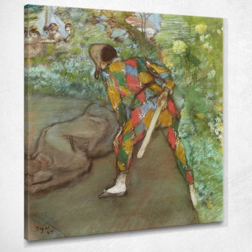 Arlecchino 1885 edgar degas - arlecchino,