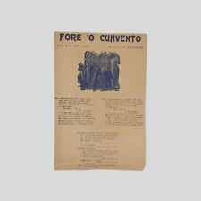 Copiella Fore ‘O Cunvento versi  Del Gaizo musica Montagna Canzone napoletana