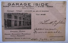 Cartolina Pubblicitaria Garage