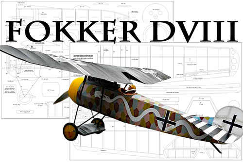 Fokker dviii 4ch elettrico - fokker, 3-4ch