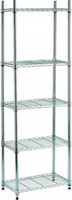 King Home S1775002 Scaffale Cromato 5 Piani