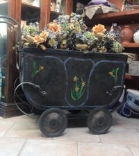 Carrozzina Antica Antiquariato primi del 900 in metallo perfetta 