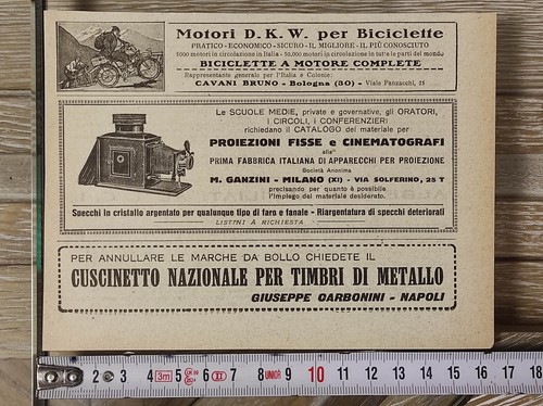 Antica pubblicità del 1923