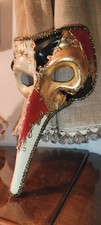 Maschera Veneziana Vintage Pantalone O Bauta Fatta a mano in Italia Indossabile 