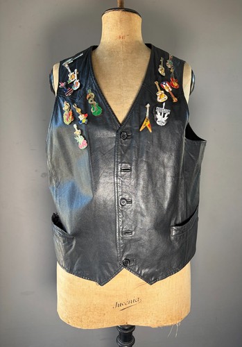 Gilet biker pelle - trafilato, e