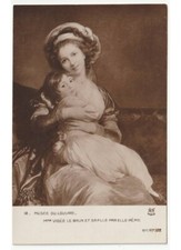 arte in cartolina - M.me Vigèe  leBrun et sa fille - mamma figlia in braccio