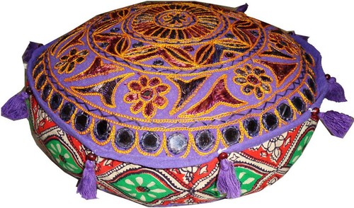 Cuscino pouf rotondo pavimento