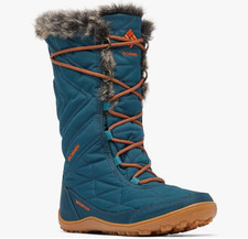 Stivali da neve Columbia donna Minx Mid III blu onda notturna/fiume impermeabili 11