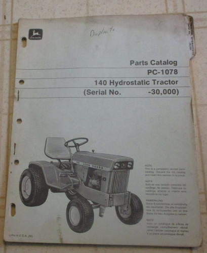 Manuale catalogo ricambi