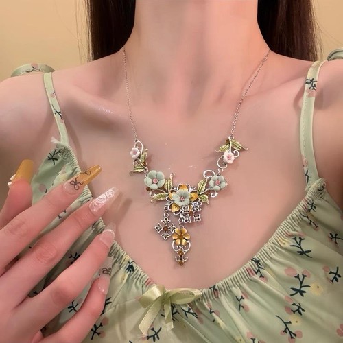 Collana donna fiori - fiori, vintage