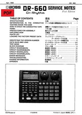 Boss DR-660 Service Manual with Electronic Schematics (ENG/JAP)