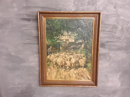 Vecchio dipinto olio - vecchio,