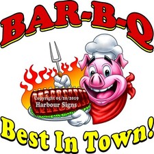 Bar-B-Q DECAL (Choose Your