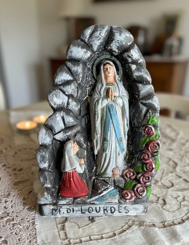Vintage 1950 grotta lourdes - di,