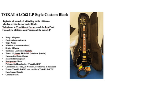Chitarra elettrica tokay - chitarra, lp