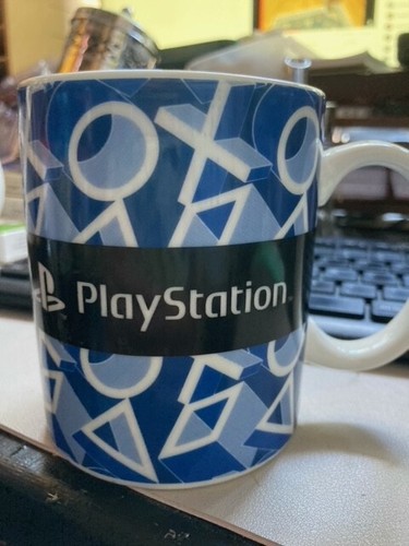 Playstation blue white mug - blue,